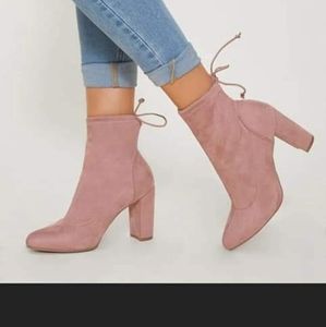 Dusty Pink Chunky Heels